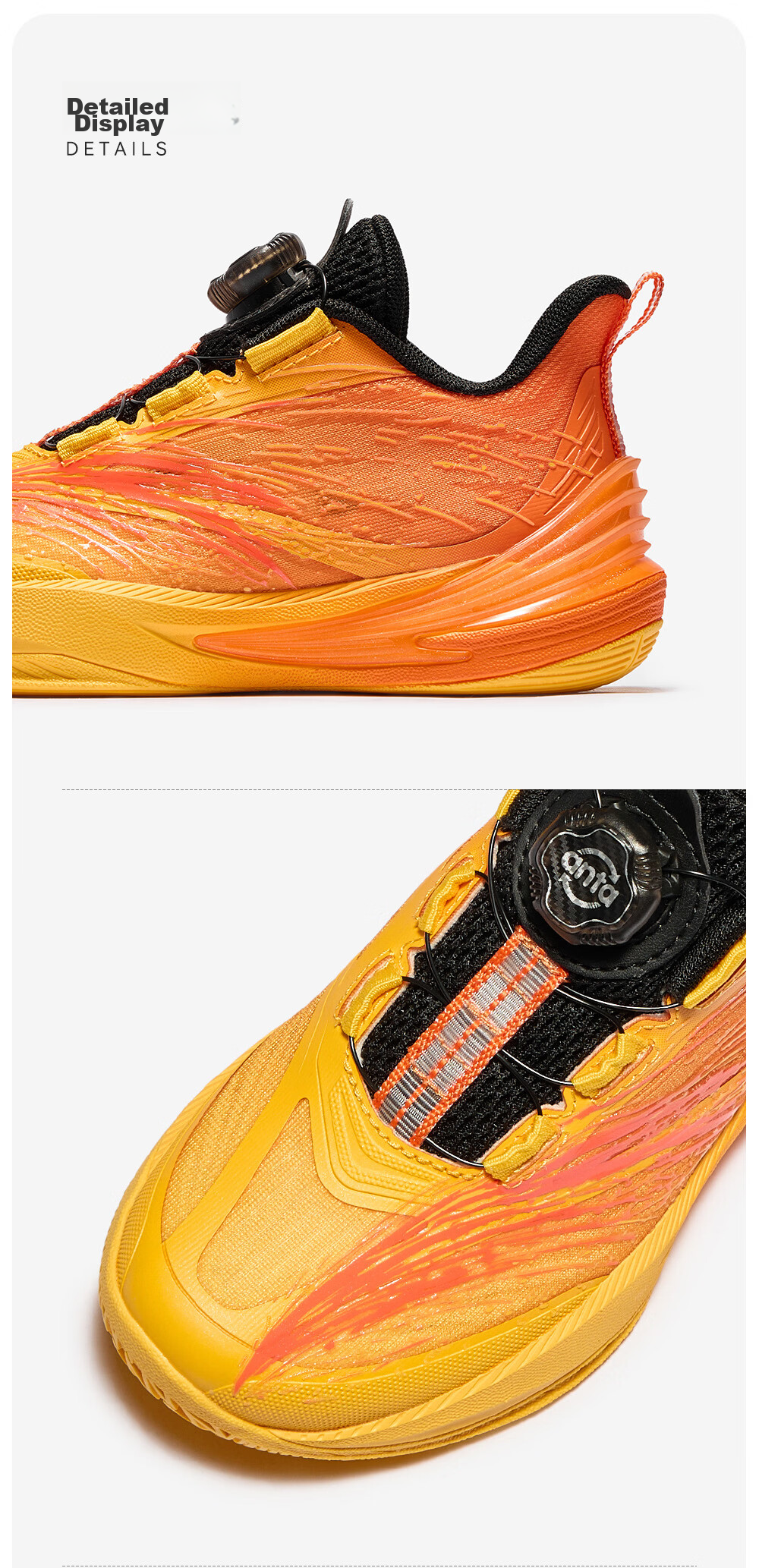 Anta Kids Sports Shoes Boys Toddler 2026 Durable Professional Spark X Basketball Shoes 312639950 14